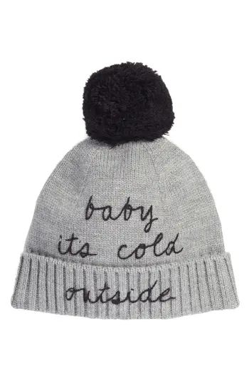 Women's Kate Spade New York Baby It's Cold Outside Pom Beanie - | Nordstrom