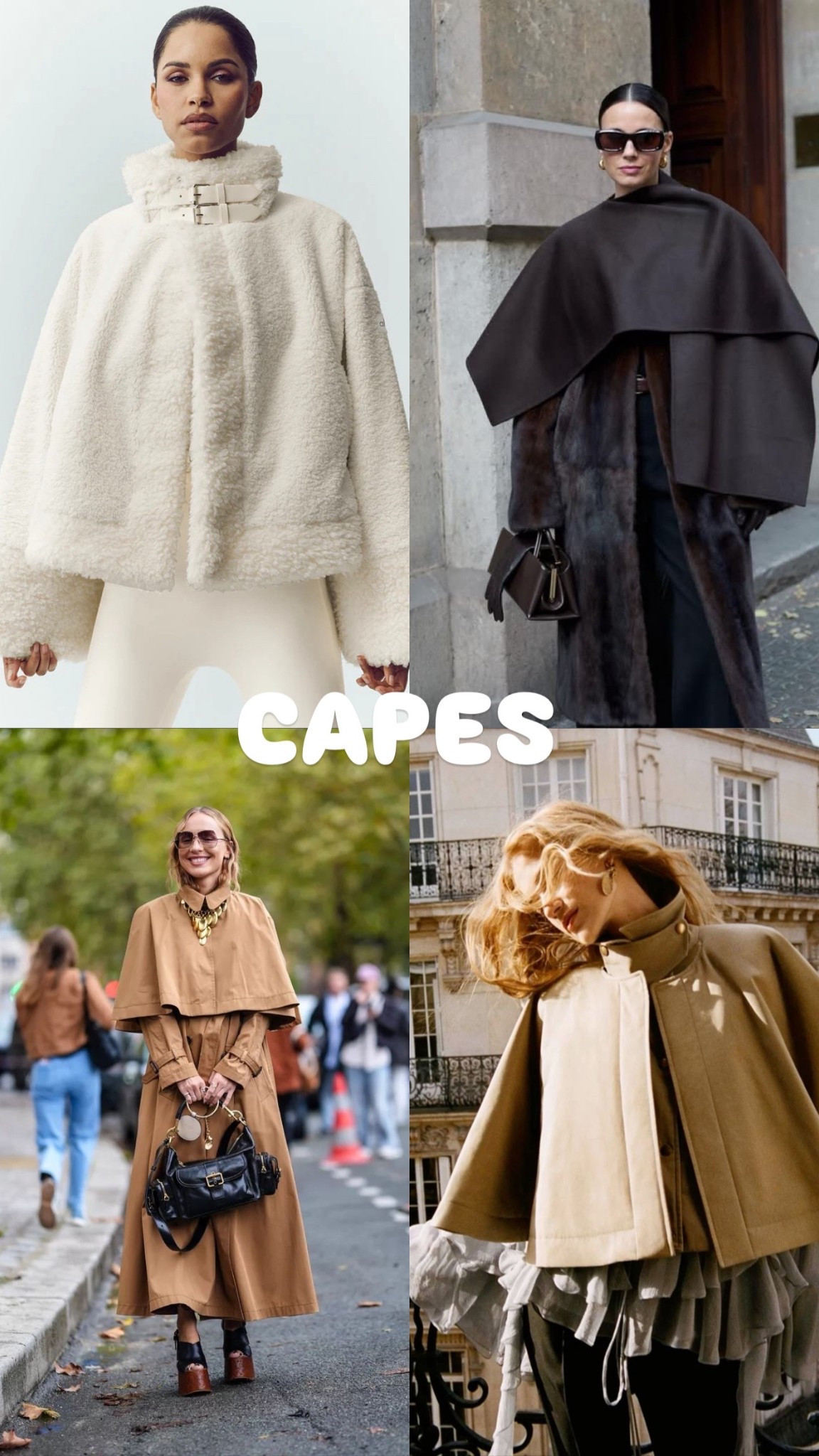 Capes- fashion trend for 2026