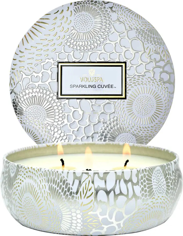 Sparkling Cuvee Japonica Three-Wick Tin Candle | Nordstrom