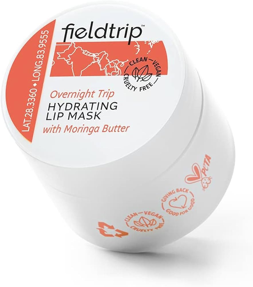 Fieldtrip Overnight Trip Hydrating Lip Mask with Moringa Butter, 0.3 oz | Amazon (US)