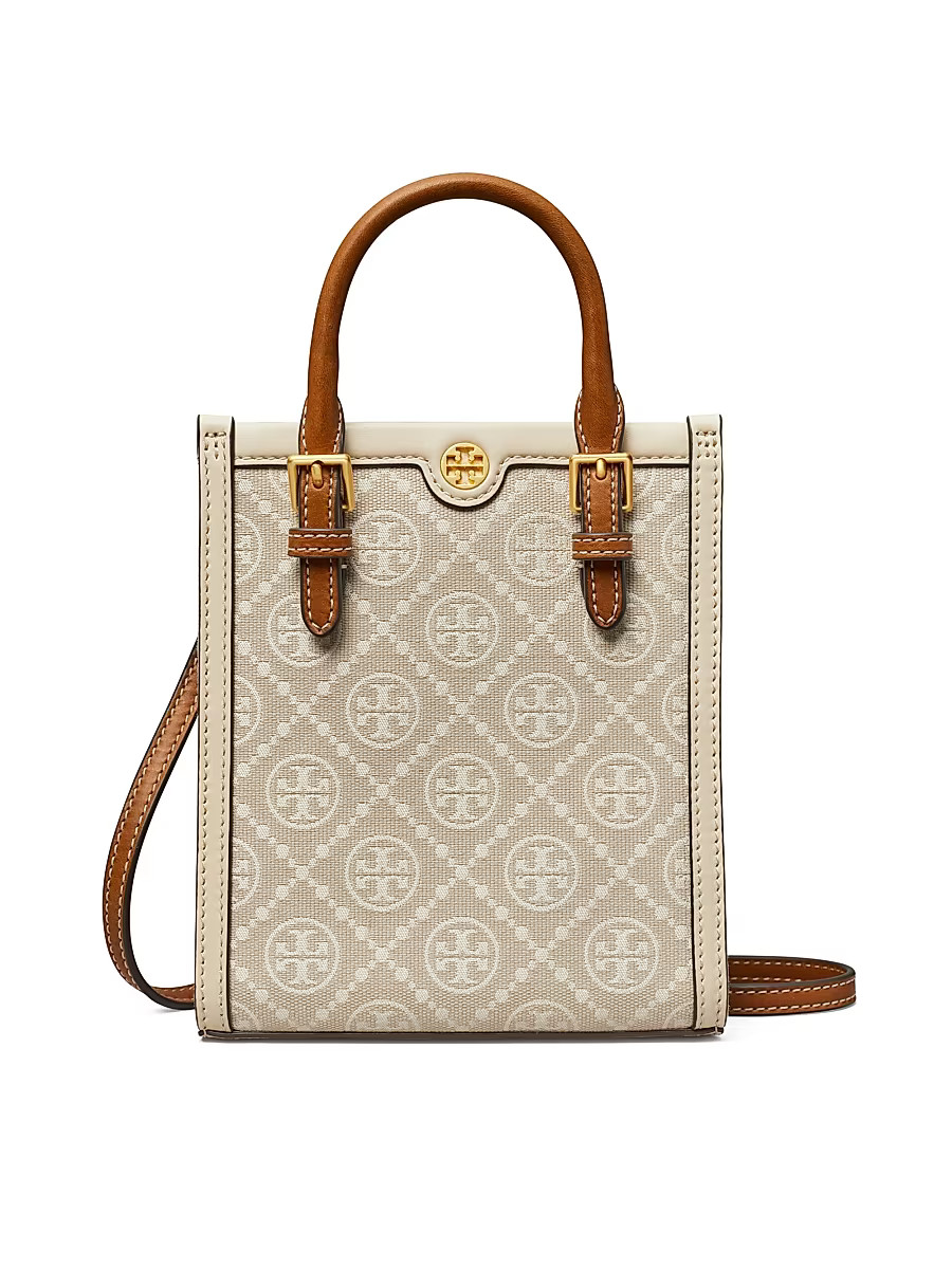 Women's Mini T Monogram Tote Bag - Ivory | Saks Fifth Avenue