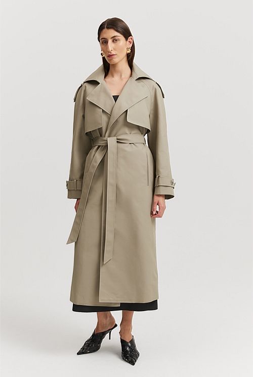 Organically Grown Cotton Trench Coat | Country Road