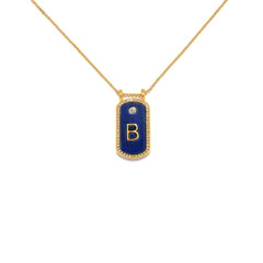 Blue Moon Initial Necklace | Sequin
