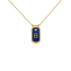 Blue Moon Initial Necklace | Sequin