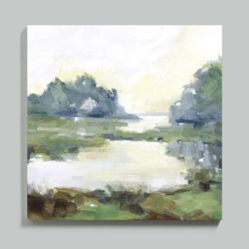 Soft Light Champagne Framed Canvas | Ballard Designs, Inc.