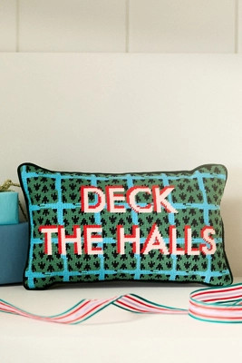 Furbish Studio Holiday Petite Needlepoint Pillow | Anthropologie (US)