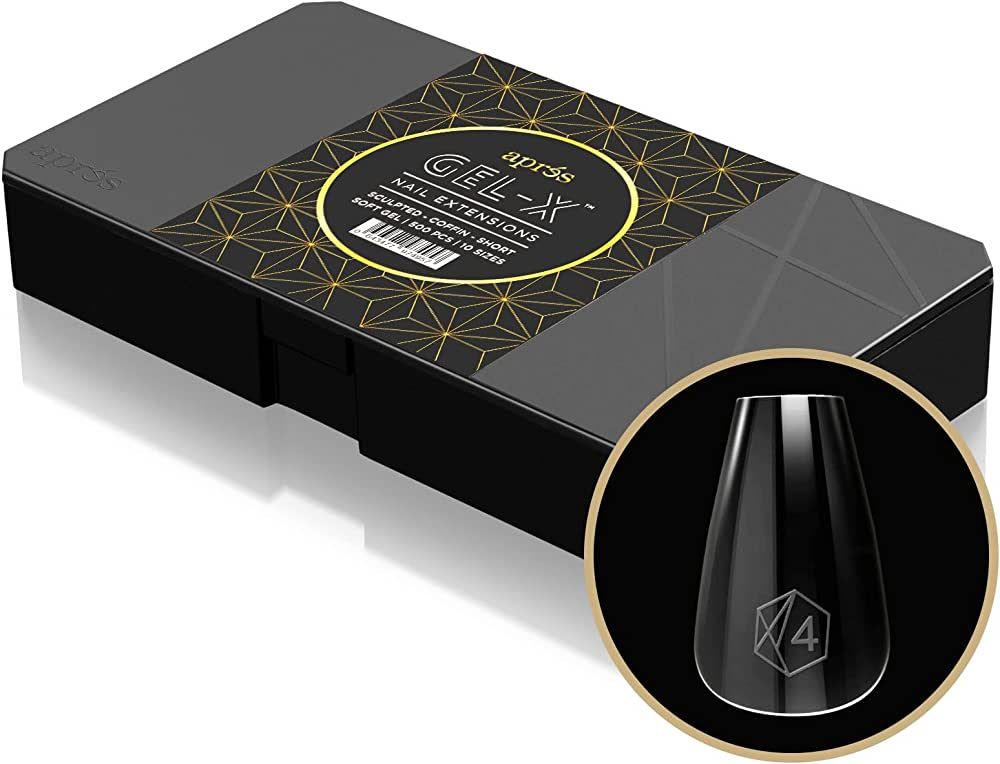 Apres Nail Gel-X Sculpted Coffin Short Box of Tips | 500 Gel-X Tips | Premium Quality | 10 Sizes ... | Amazon (US)