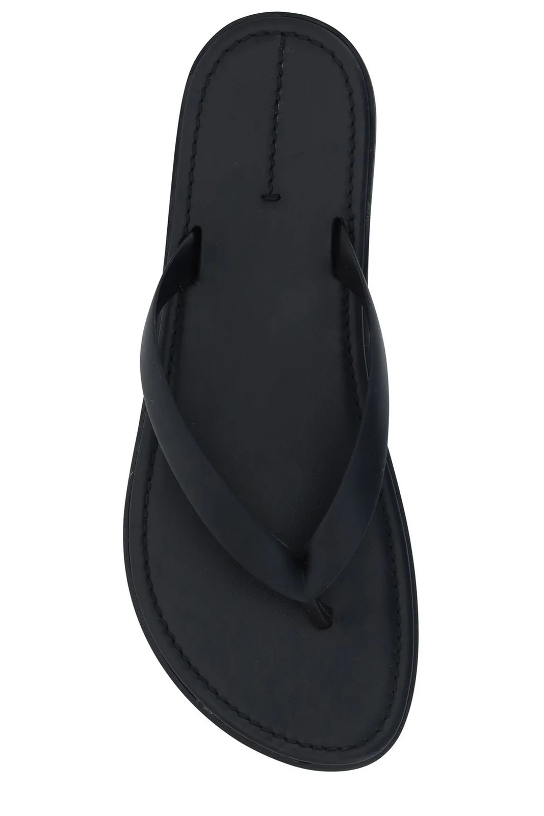 The Row Round-Toe Slip-On Flip Flops | Cettire Global
