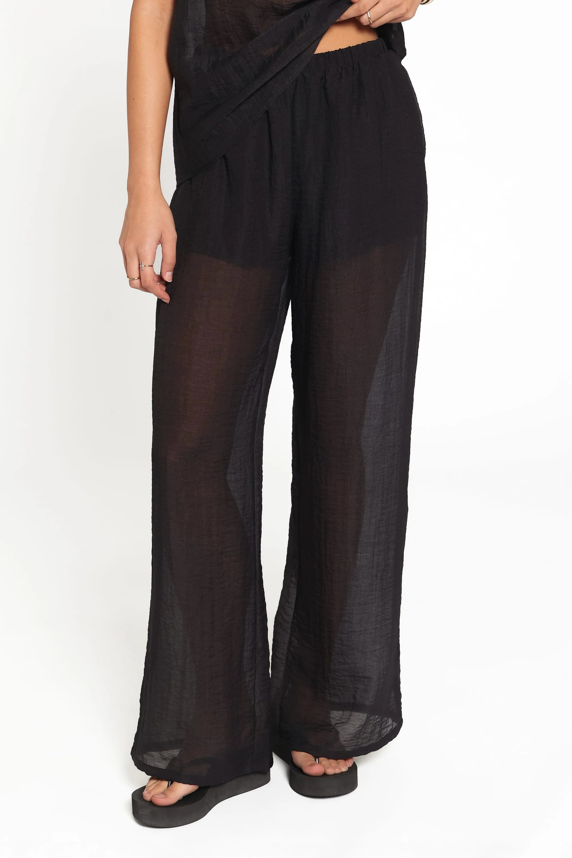 Vayla Sheer Pant - Black | Petal & Pup (US)