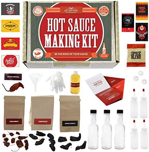 DIY hot sauce making kit - Challenge your tastebuds with the Ghost Pepper - Hot Sauce Gift Set Makes | Amazon (US)