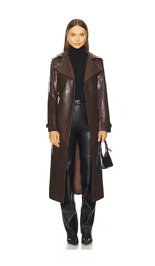 Hutson Trench in Chocolate | Revolve Clothing (Global)