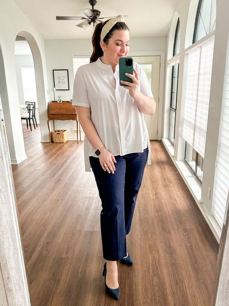 Workwear #ootd 5/30/24 

Use code DOCKET for 15% off this top! 

Womens business professional workwear and business casual workwear and office outfits midsize outfit midsize style 

#LTKWorkwear #LTKSaleAlert #LTKMidsize