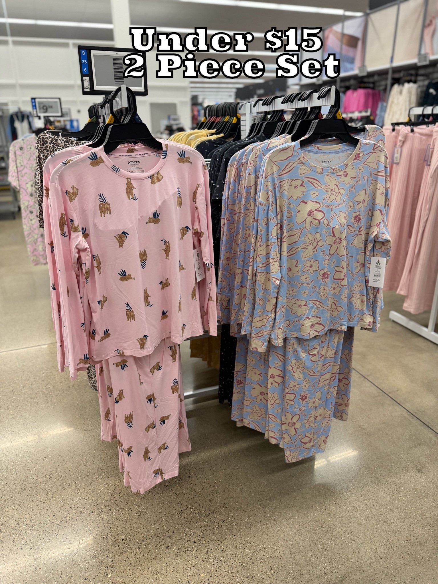 Walmart’s Joyspun pajamas are only $14.98! 💕 These adorable sets look so soft and cozy, plus they have pockets and come in the cutest prints. The Pink City Bear and floral print are both perfect for cozy fall nights, gifting, or treating yourself! Available in sizes XS through 3X.

#WalmartFinds #WalmartFashion #Joyspun #AffordableFashion #Pajamas