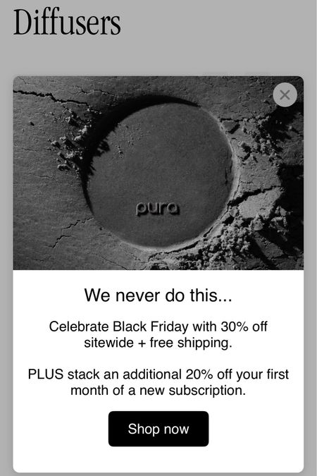 Pura smart diffuser on sale now for
Black Friday 

#LTKGiftGuide #LTKCyberWeek #LTKhome