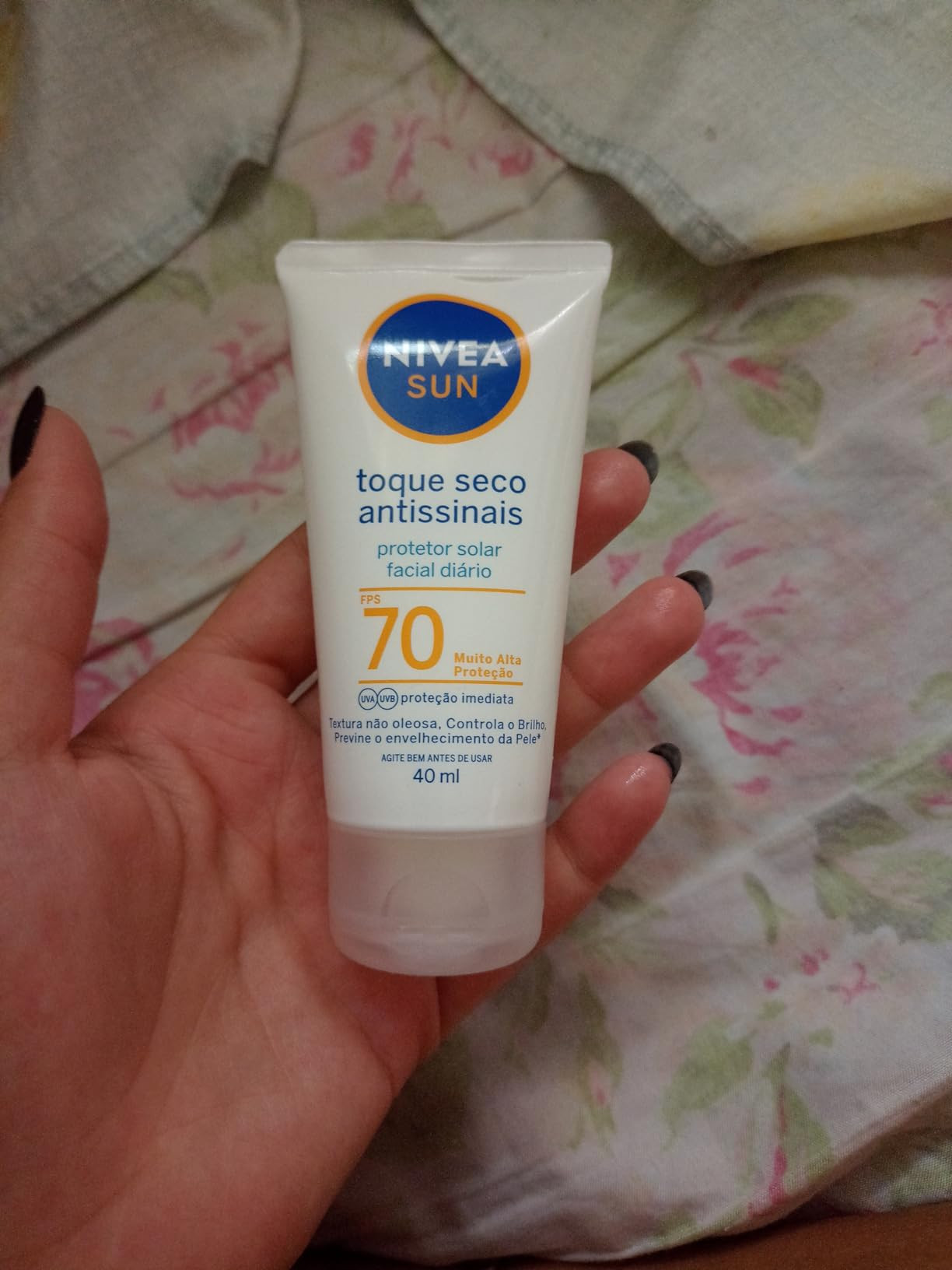 NIVEA SUN Protetor Solar Facial Toque Seco Antissinais FPS 70 40ml - Com muito alta proteção co... | Amazon (BR)