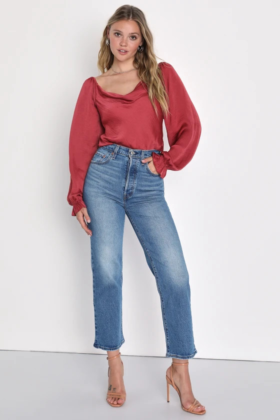 Ribcage Straight Medium Wash Ankle Jeans | Lulus