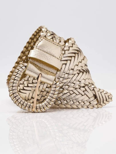 1pc Fashion Women's Dress Handmade Cute And Sweet Bohemian Holiday Style Round Buckle Woven Belt ... | SHEIN