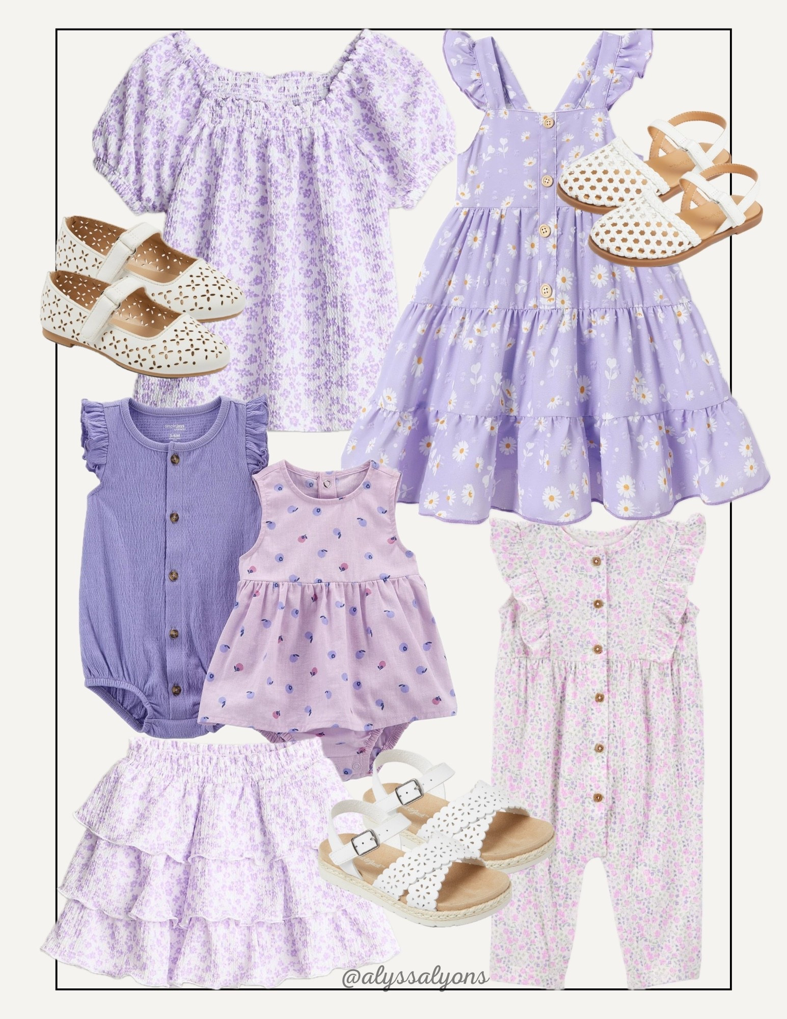 Toddler girl spring outfits in light purple 💜 Grabbed a few of these for my girls to wear to see the Easter bunny!

Toddler girls | baby girls | sandals | dress | romper | lilac | lavender 

#LTKBaby #LTKmomlife #LTKKids