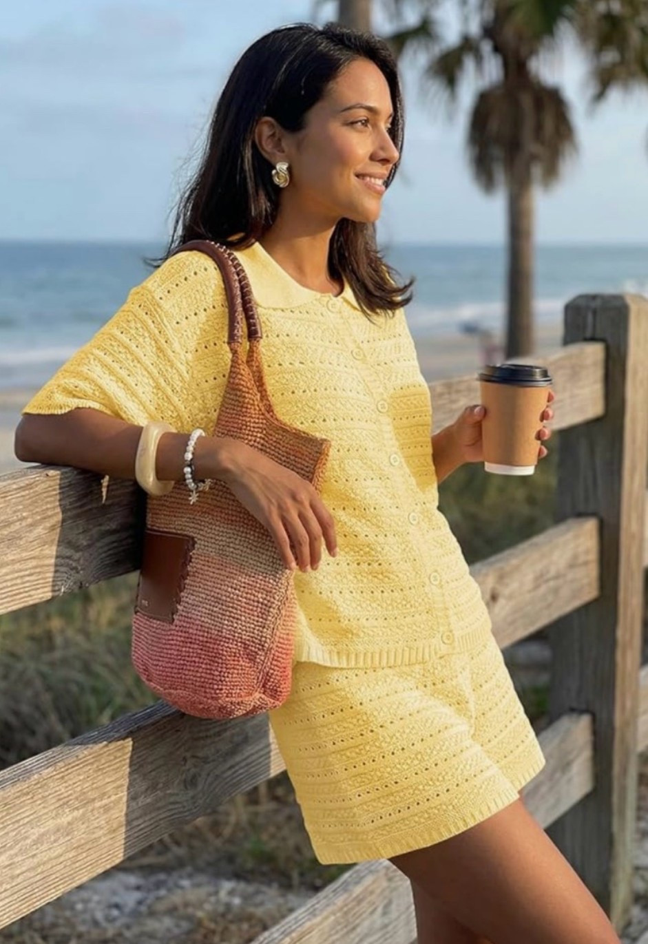 Easy vacation throw-on set for pool days, beach mornings, and cute resort lounging. ☀️ Crochet knit, button cardigan, and matching shorts give that effortless summer cover-up look. 

Add to cart before your size disappears! 🏖️

#LTKTravel #LTKSeasonal #LTKSwim