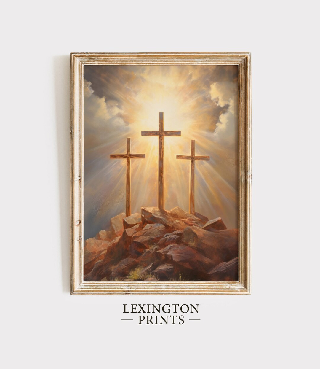 Easter Christian Wall Art Christian Cross Art Calvary Printable Easter Print Religious Art Christ... | Etsy (US)