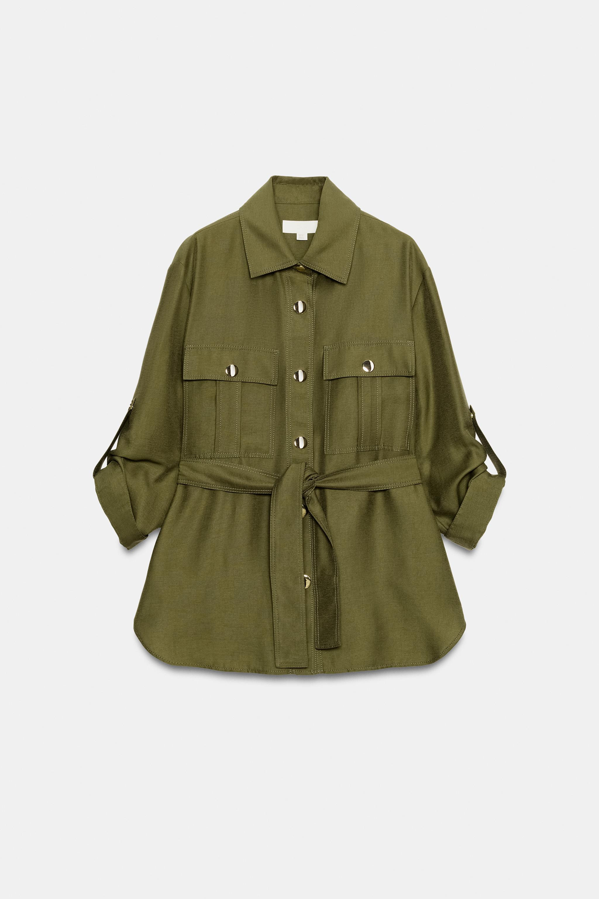 BELTED SAFARI JACKET | Zara US