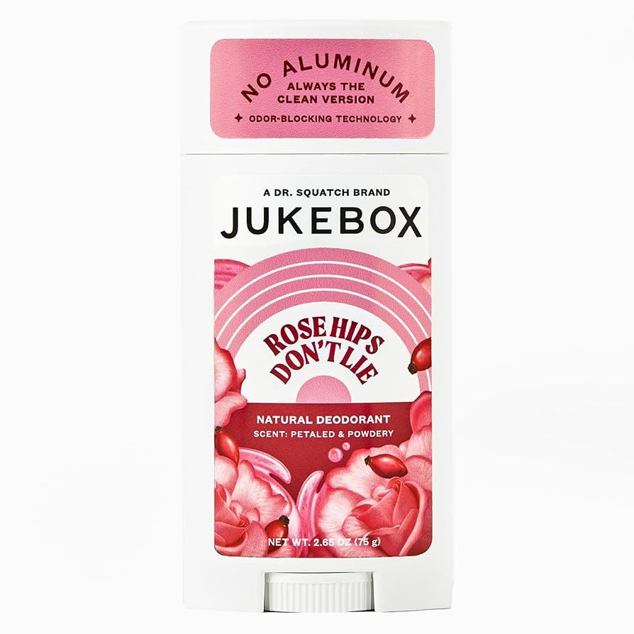JUKEBOX Natural Deodorant for Women–Rose Hips Don't Lie Scent-Aluminum-Free, No Baking Soda, No... | Amazon (US)