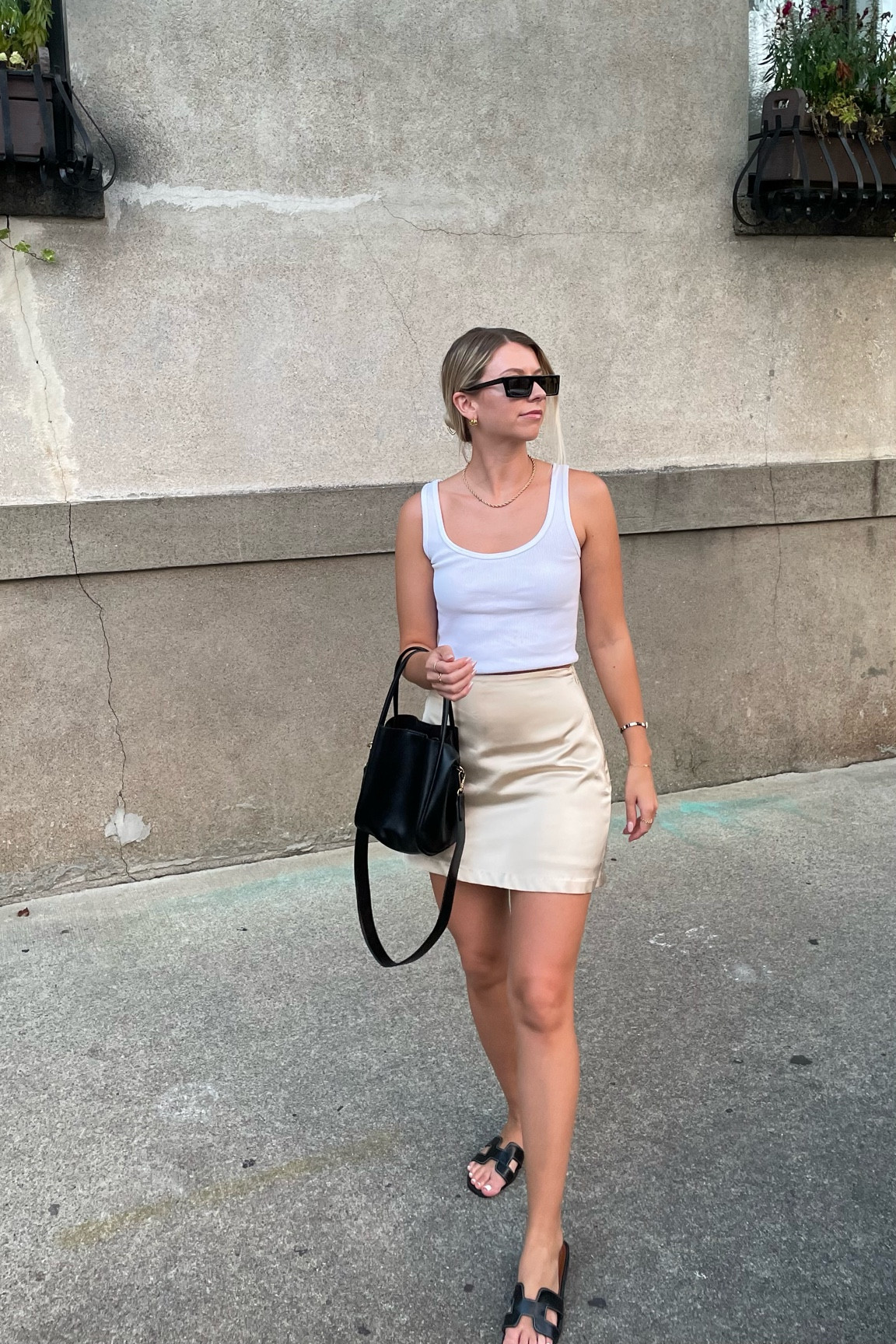 OOTN when it’s super hot 🥵 
Sunnies are @cleanwaves 03 
Skirt is @abercrombie but from last year! Linked similar ones 