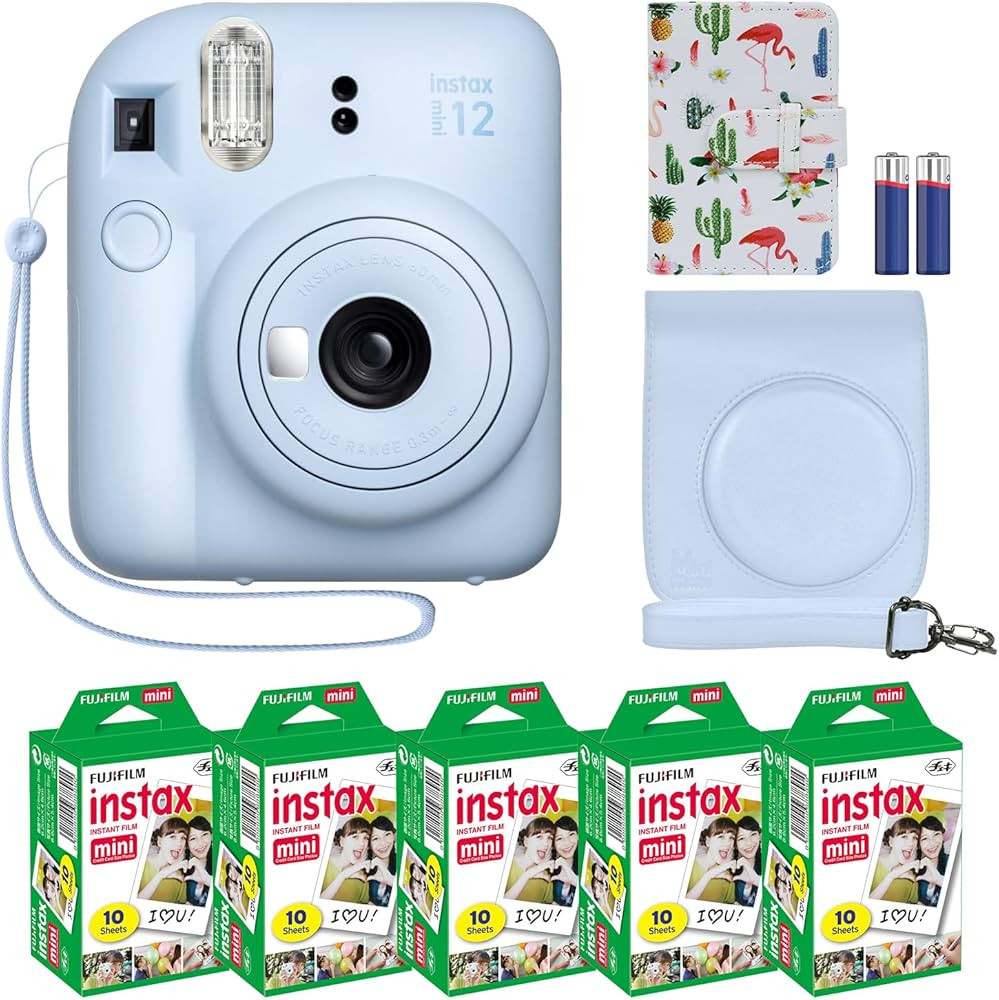 Fujifilm Instax Mini 12 Instant Camera + MiniMate Accessory Bundle & Compatible Custom Case + Fuj... | Amazon (US)