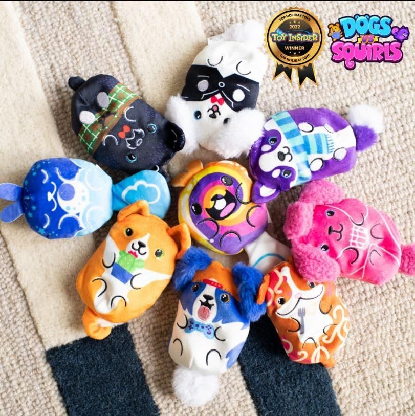 Dogs vs Squirls - Mystery Bag - 1pk - 4" Super-Soft & Bean-Filled Plushies! Collect These as Stockin | Amazon (US)