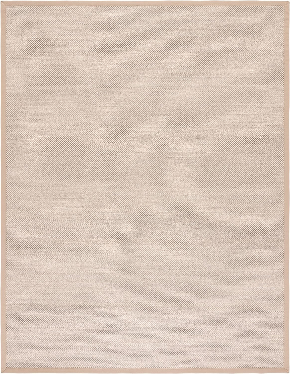 Safavieh Natural Fiber Collection 11' x 15' Marble/Linen NF143B Border Sisal Area Rug | Amazon (US)