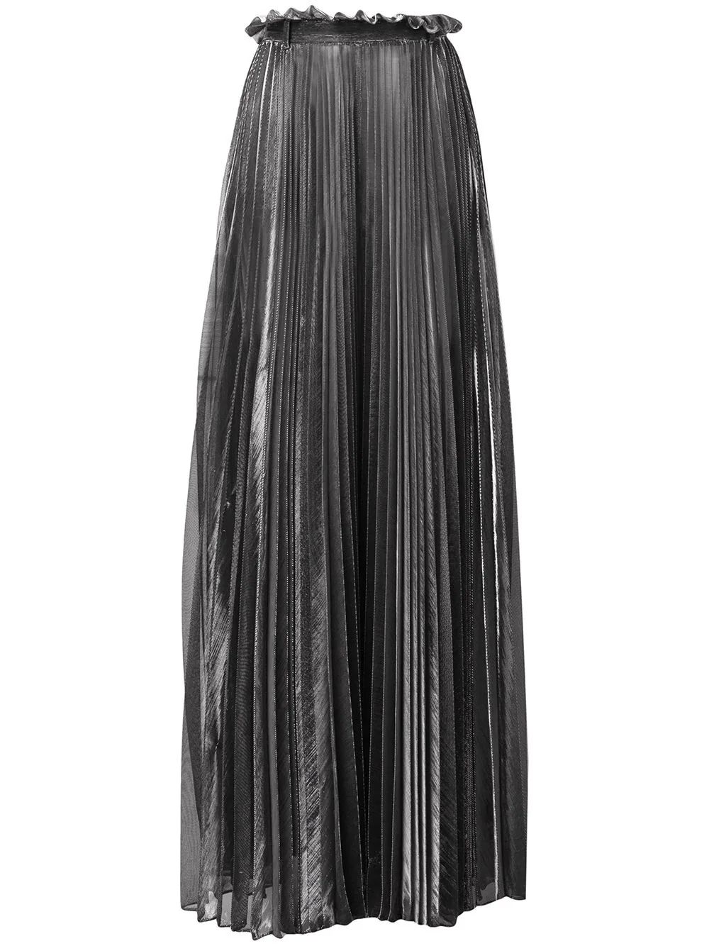 Atu Body Couture pleated maxi skirt - Silver | FarFetch US