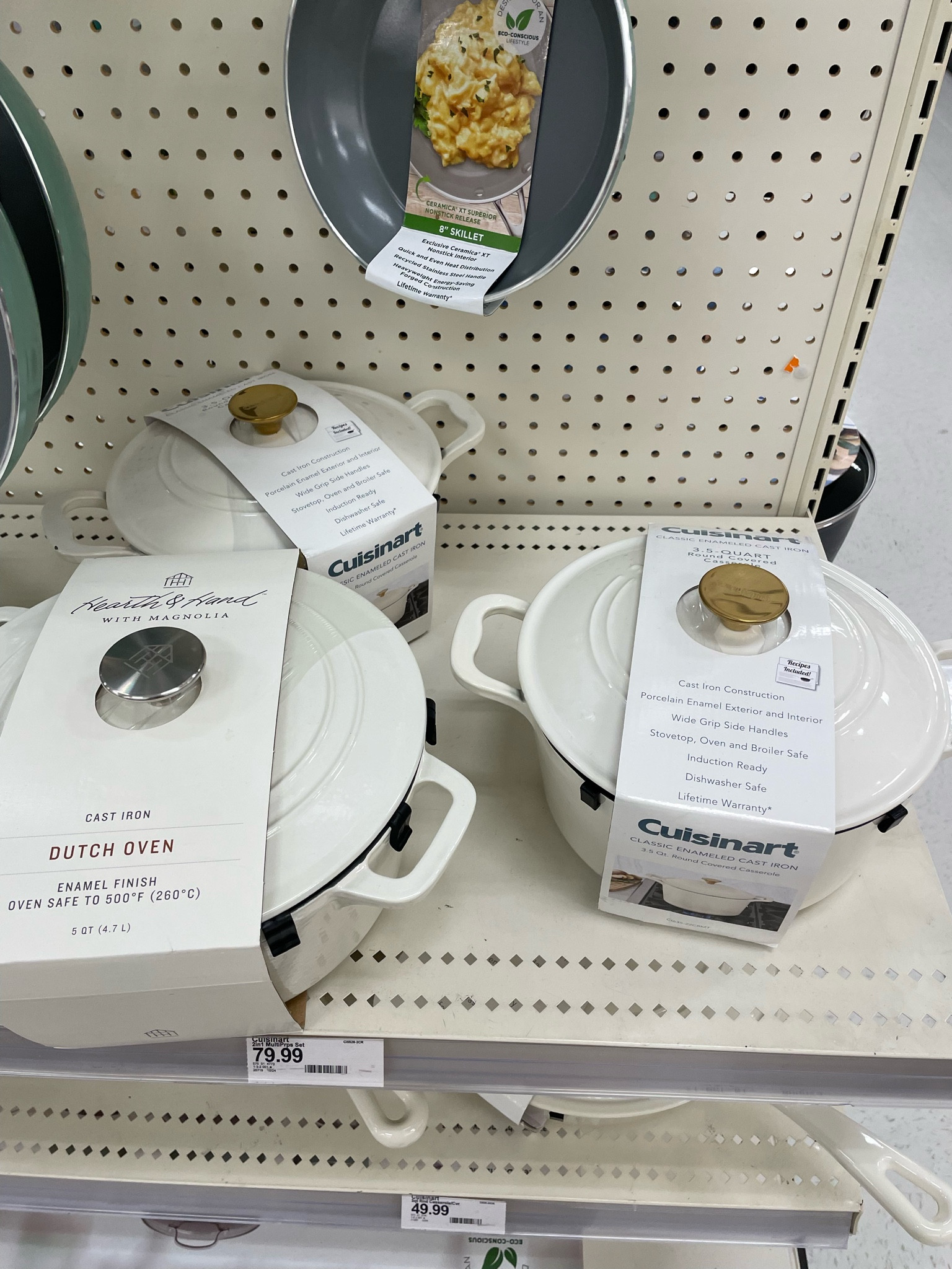 Enameled Cast Iron Dutch Oven Cream - Hearth & Hand™ With Magnolia : Target