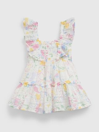 Baby Smocked Flutter Dress | Gap (US)