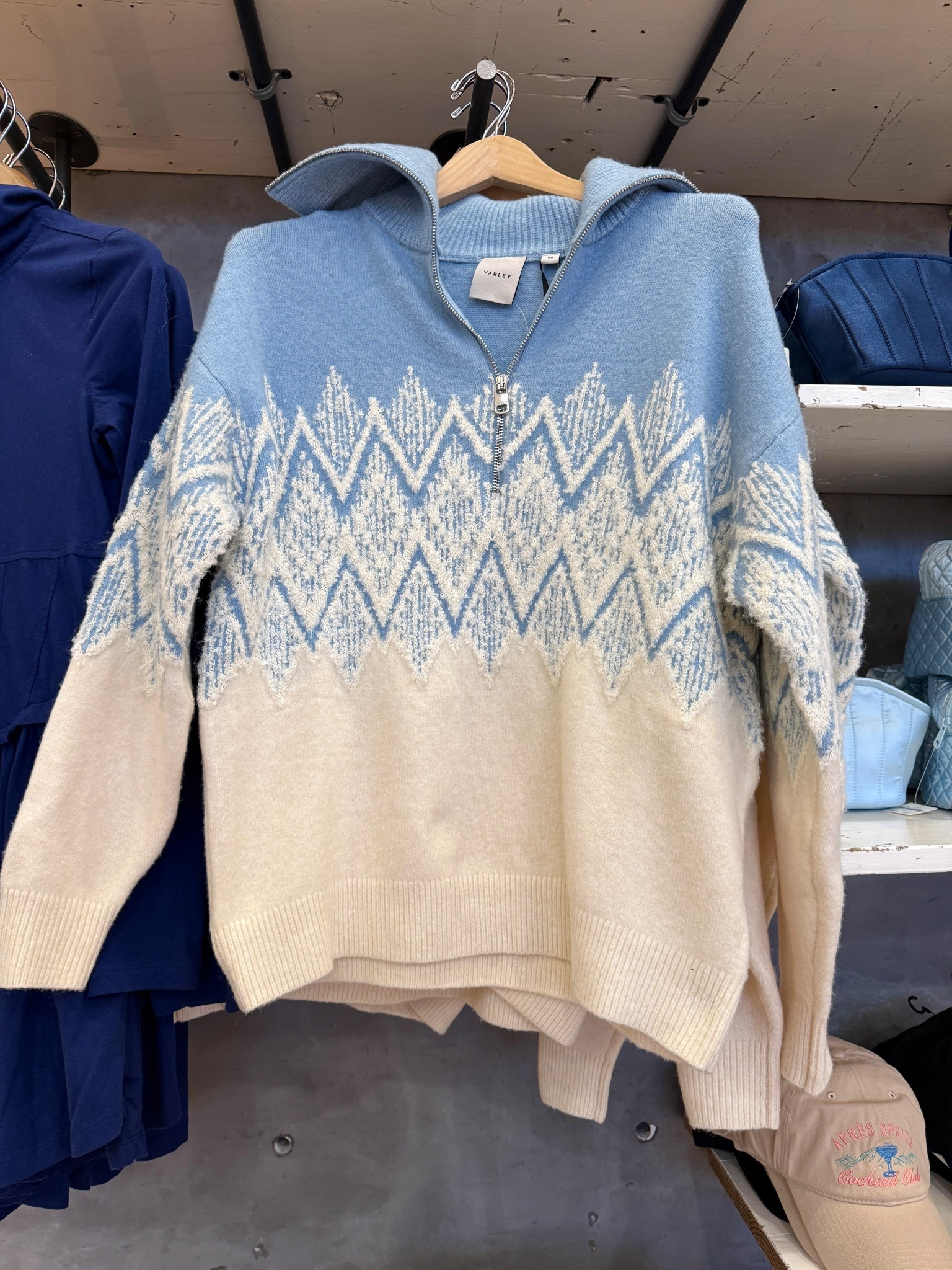 Let it snow vibes! ❄️ The Varley Hedda Fairisle Half-Zip Pullover Sweater is such a cozy winter staple—soft, flattering, and effortlessly chic. 🤍 I love the fairisle detail paired with the half-zip for that sporty-meets-polished look. Perfect for cold days, après-ski moments, or just staying cozy in style. ☺️ I also linked a few light blue sweaters with a similar feel if you love this wintery palette as much as I do! 🩵 #WinterFashion #Sweater #Anthropologie 

#LTKU #LTKGiftGuide #LTKootd