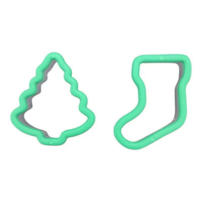 Christmas Cookie Cutters Set, BPA-Free Plastic with Comfort Grip, Dishwasher Safe Tree & Stocking | Target