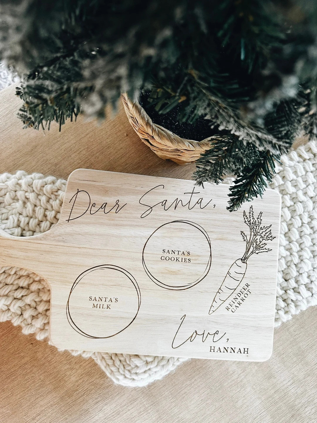 Cookies For Santa, Dear Santa Tray, Christmas Board, Milk and Cookies, Christmas Decor, Santa Sig... | Etsy (US)