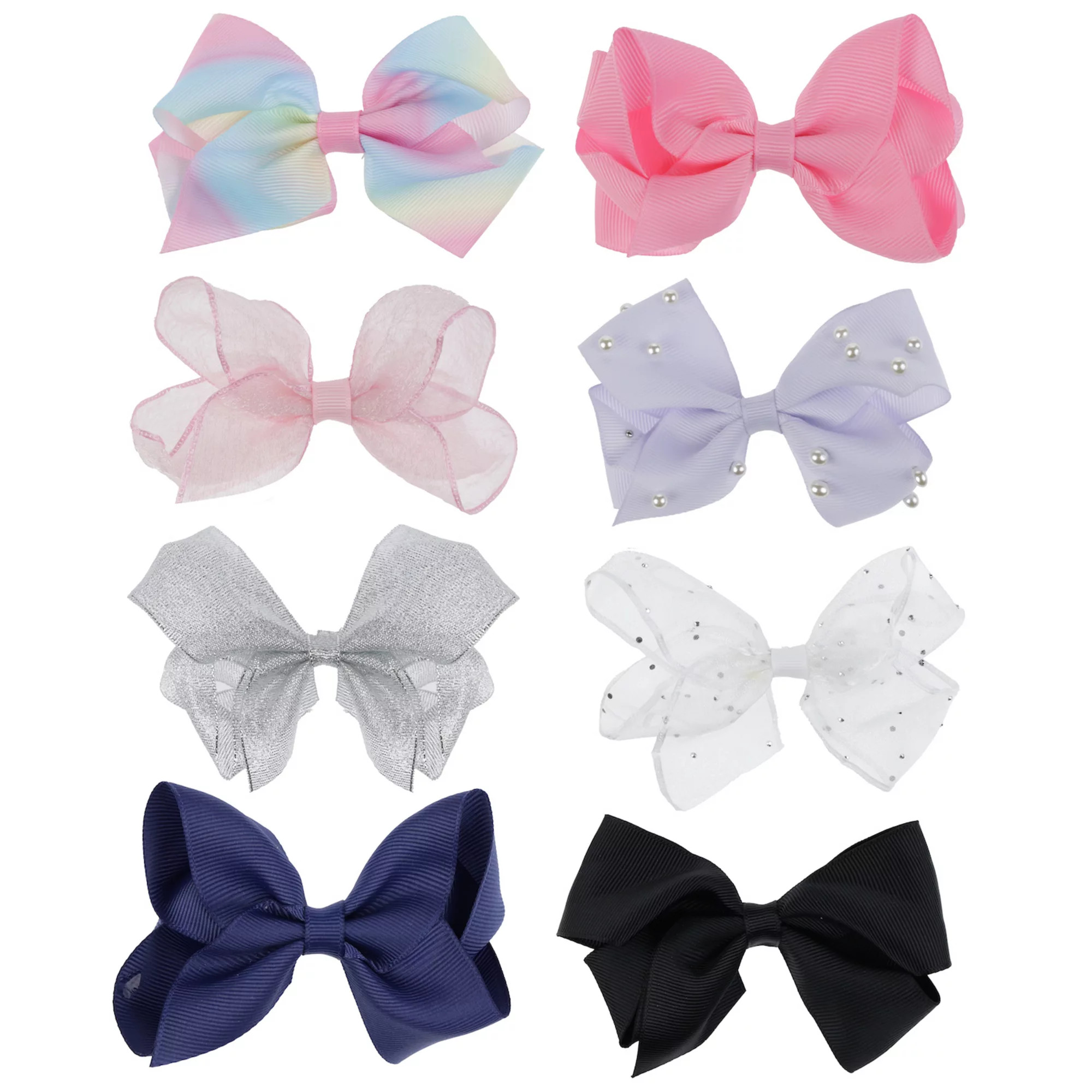 Girls' Elli by Capelli 8-pack Bow Hair Clips Set | Kohl's