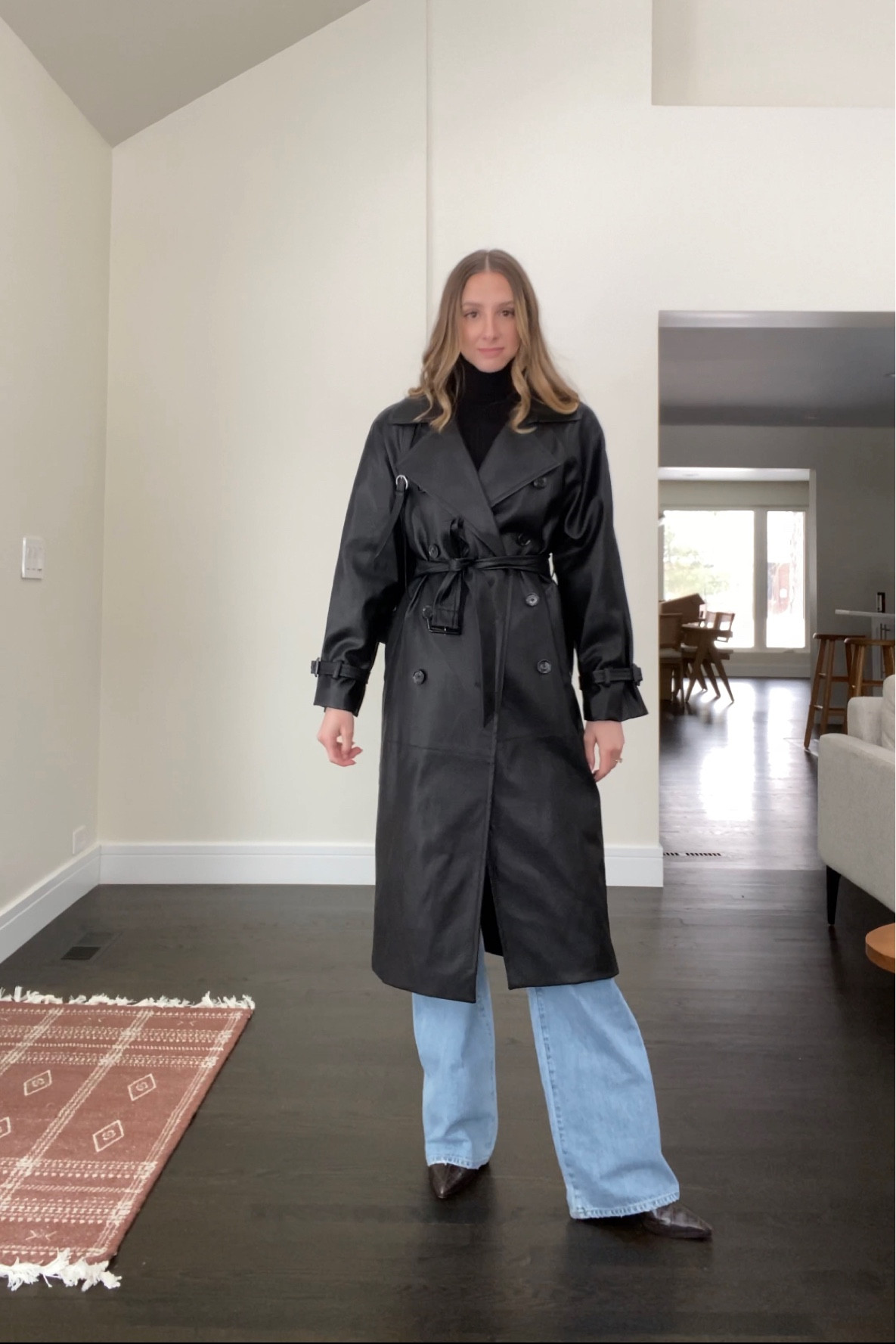 This faux leather trench coat has been a staple in my wardrobe lately! 


#LTKstyletip #LTKunder100 #LTKunder50