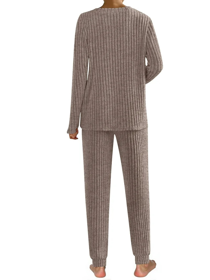 Fantaslook Womens Pajamas Sets Long Sleeve Shirts and Drawstring Pants With Pockets Two Piece Lou... | Walmart (US)