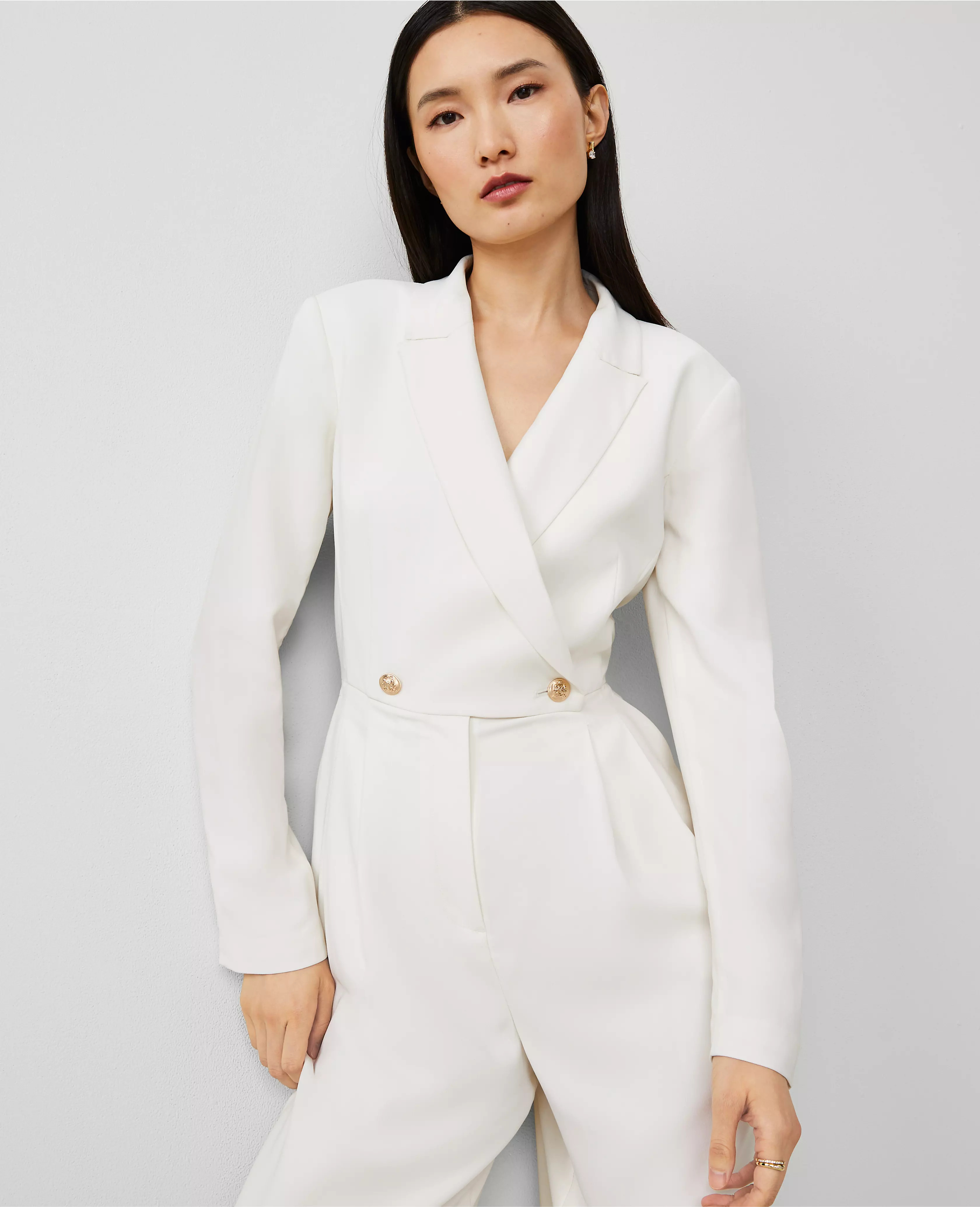 Lapel Jumpsuit | Ann Taylor