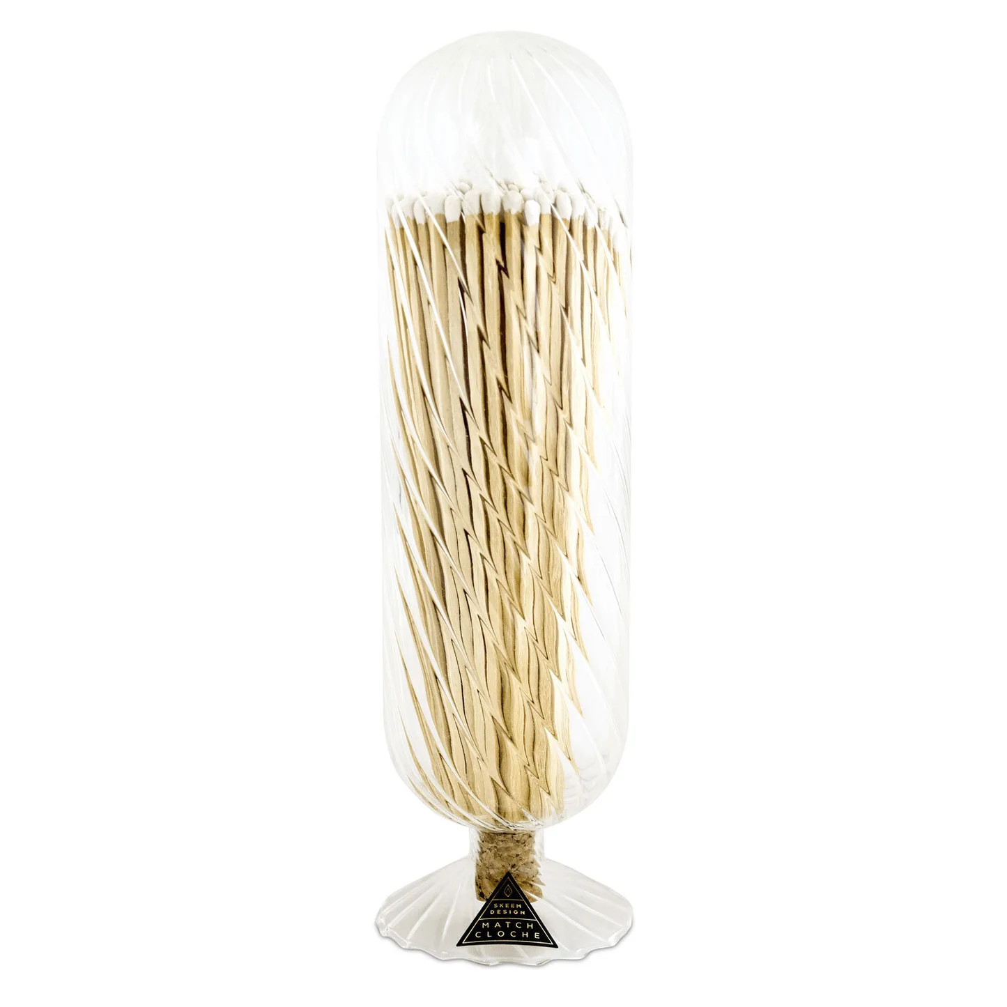 White Helix Fireplace Match Cloche | Dashing Trappings