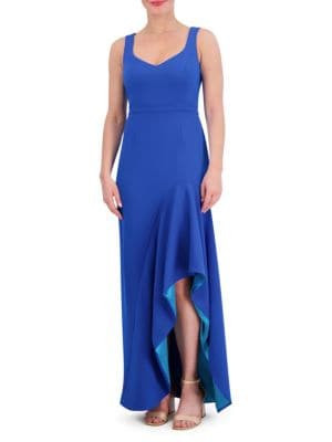 Scuba Crepe Asymmetric Gown | Saks Fifth Avenue OFF 5TH