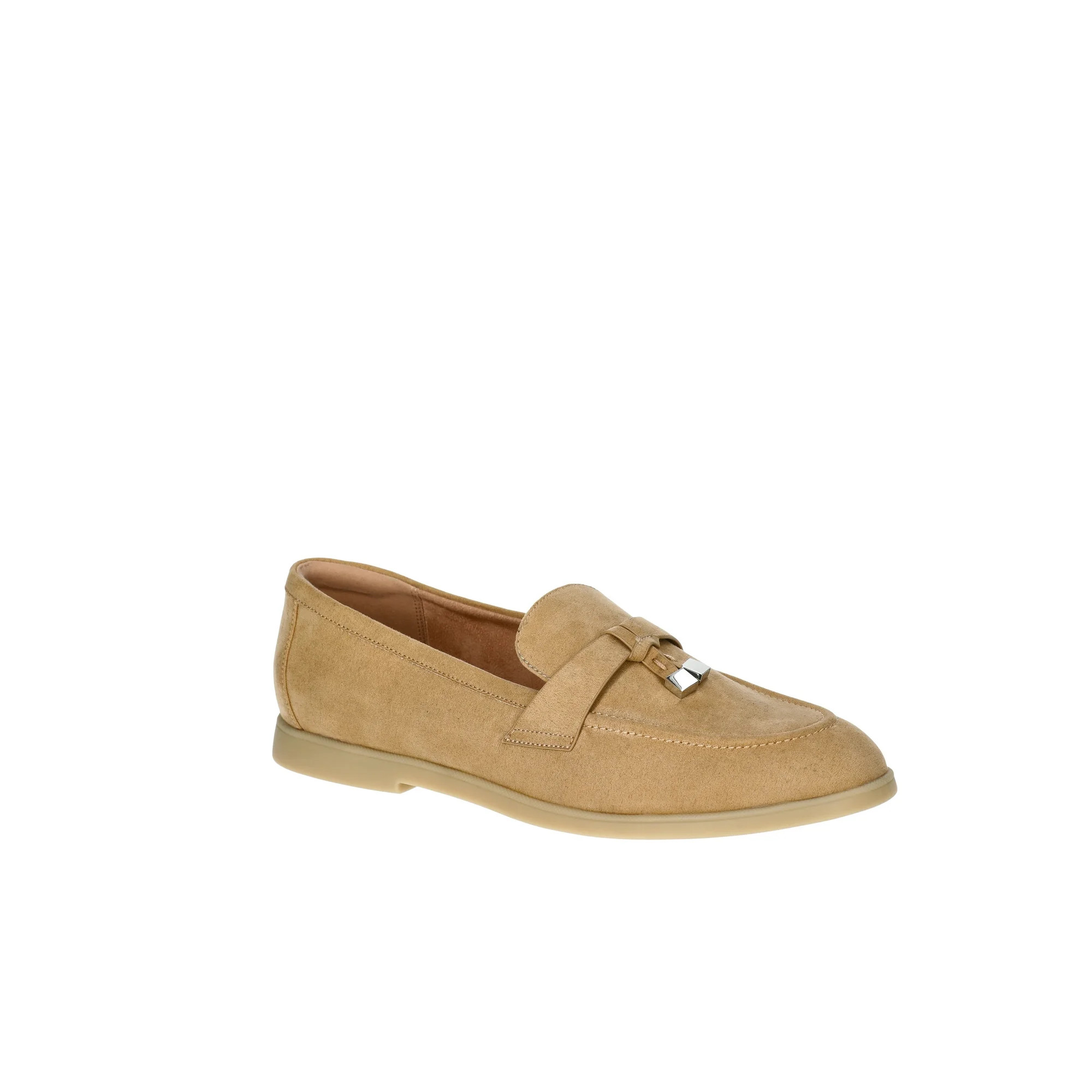 Time and Tru Women's Faux Suede Comfort Loafers | Walmart (US)