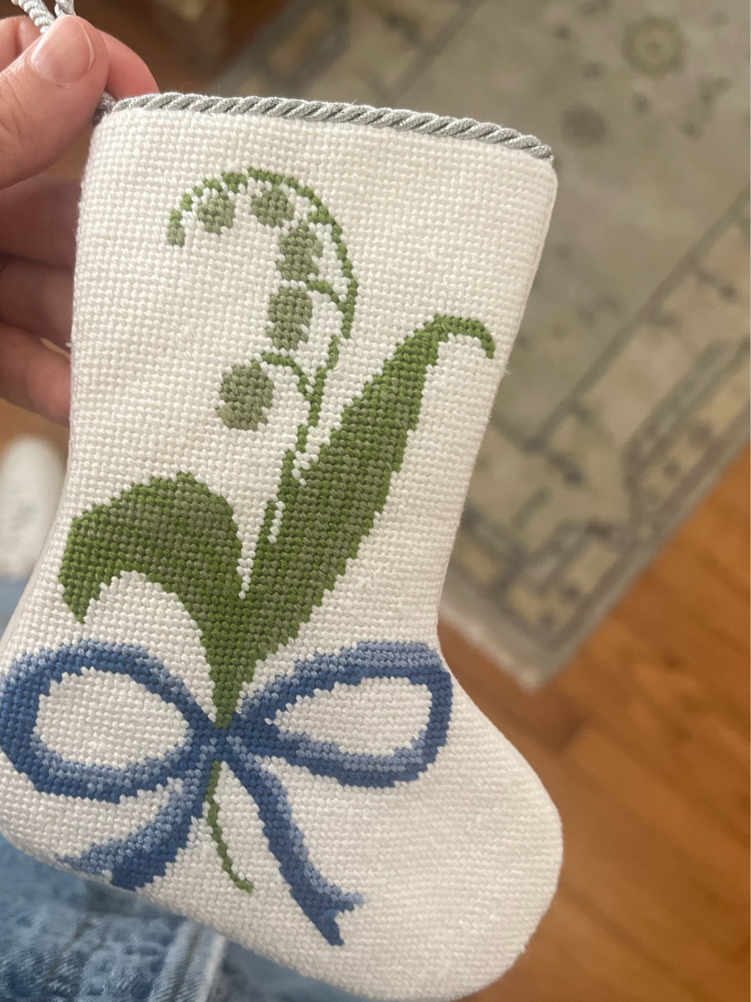 Sweetest lily of the valley bauble stocking 🥰

#LTKHoliday #LTKSeasonal