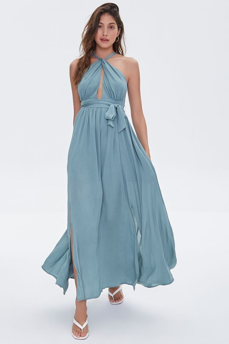 Keyhole Halter Maxi Dress | Forever 21 (US)