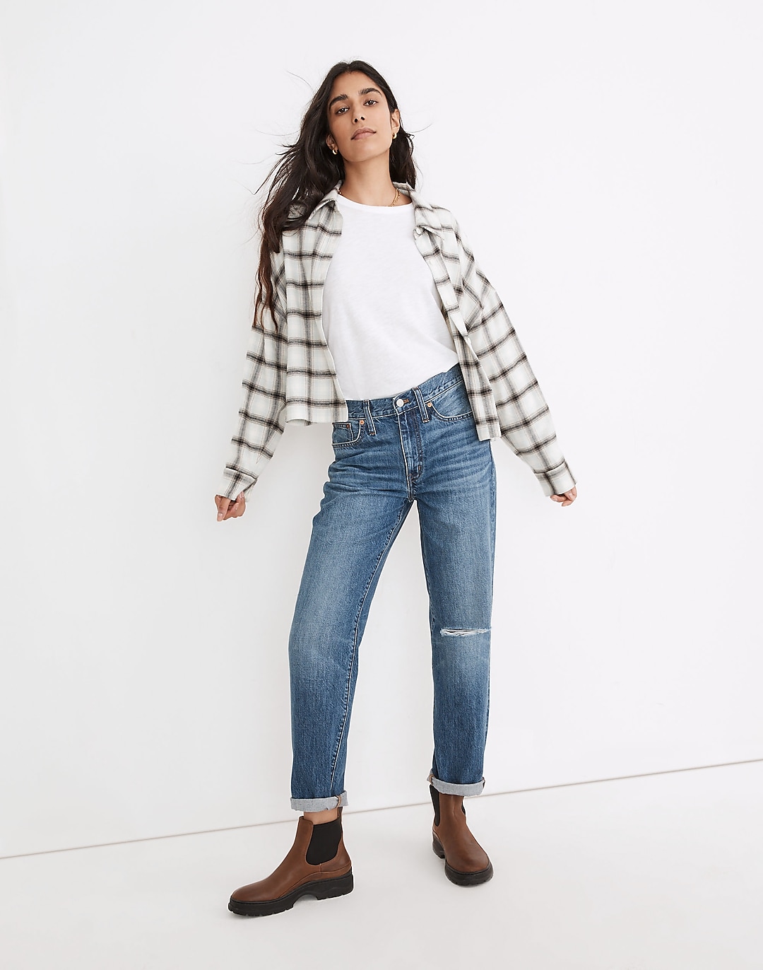The Slouchy Boyjean in Standen Wash: Slit-Knee Edition | Madewell