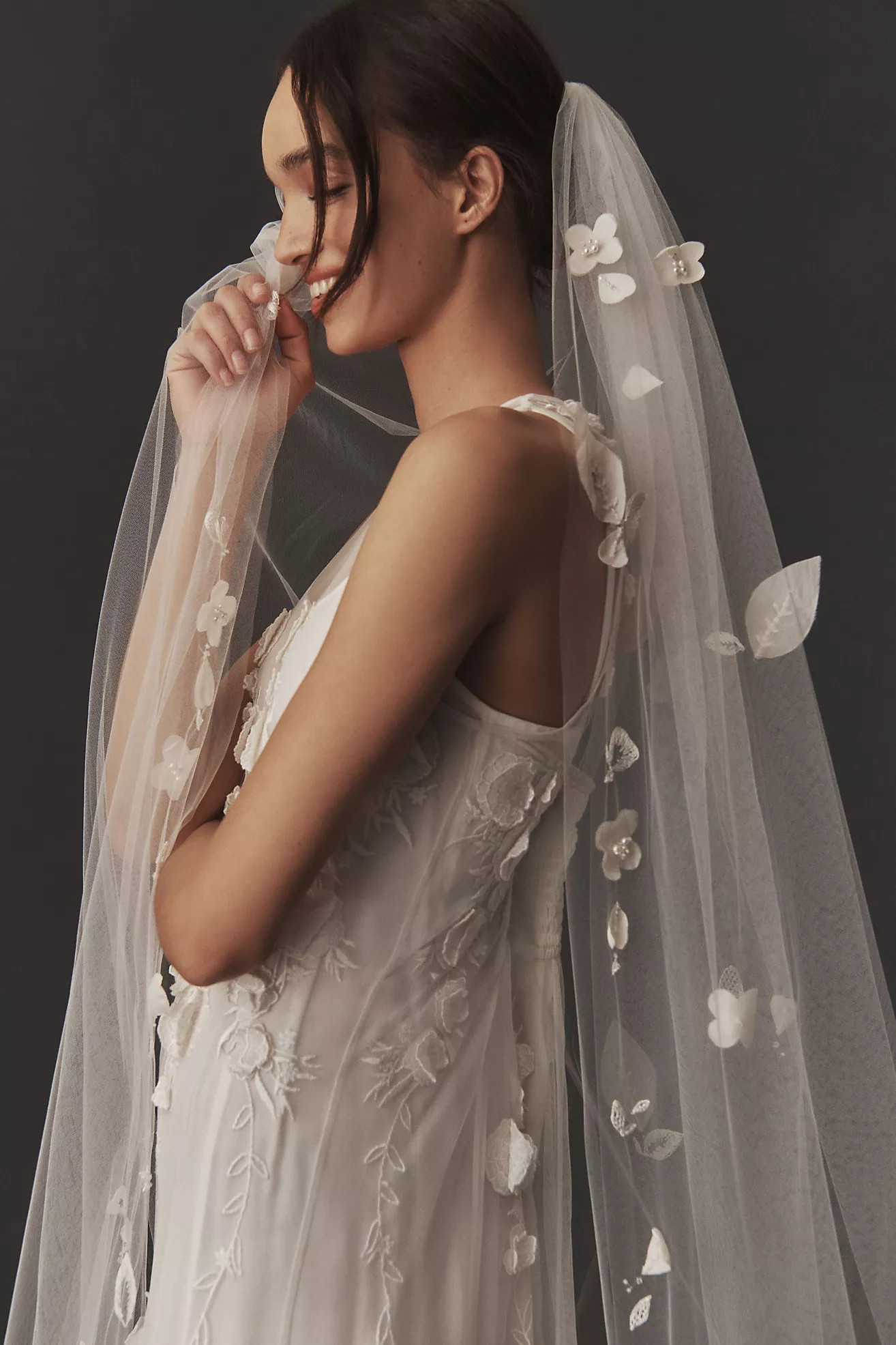 Blossom Veils Floral Veil | Anthropologie (US)