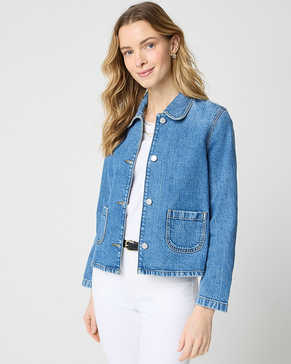 Collared denim jacket | J.Crew Factory