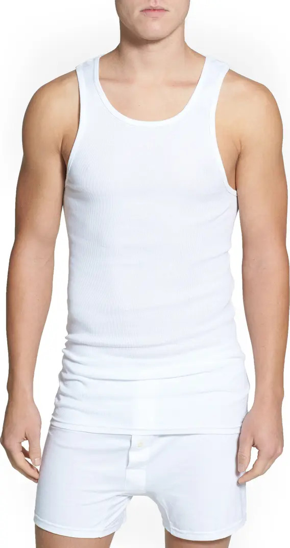 4-Pack Supima® Cotton Athletic Tanks | Nordstrom
