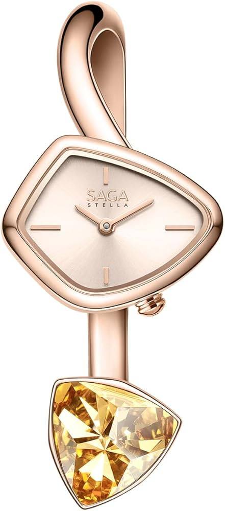 SAGA Phantom Ladies Luxury Cuff Bangle Quartz Watch, Triangular Case, Japanese Movement, 30M Wate... | Amazon (US)